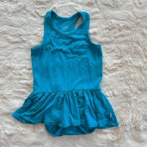 Posh Peanut Racerback Bodysuit Twirl Dress Bamboo Baby Size 3-6 Months Blue